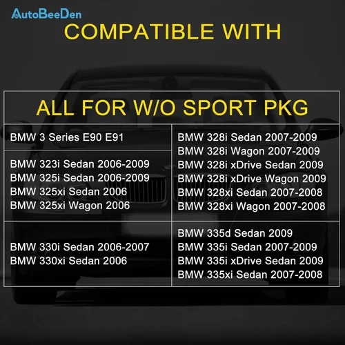Miniatura 2 de Lámparas antiniebla para BMW Serie 3 (323i 325i 325xi 328i xdrive 330xi 335d 335i 328xi 335xi 330i Sedan E90 / Wagon E91), (sin paquete deportivo)