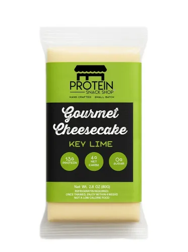 Protein Snack Shop Barras de postre gourmet Keto Cheesecake – 0.14 oz de carbohidratos netos – Queso crema real – Sin gluten – Apto para diabéticos