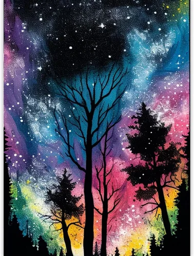 Miniatura 12 de CoHraeu Kits de pintura de diamantes en D para adultos, kits de pintura de diamantes de árbol de estrella, arte de gemas de diamante para decoración