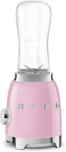 Miniatura 10 de SMEG Licuadora personal estilo retro de los años 50 con perilla retroiluminada y dos botellas de 20.3 fl oz sin BPA