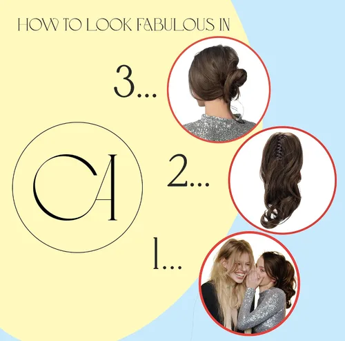 Miniatura 6 de PRETTYSHOP - Extensión de cabello rizado voluminoso, cola de caballo de 14 pulgadas con clip, resistente al calor