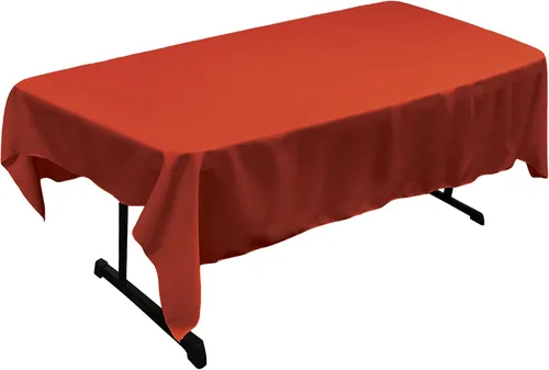 Miniatura 207 de LA Linen Mantel rectangular lavable de popelín de poliéster, resistente a las manchas y a las arrugas, cubierta de mesa 60x84, mantel de tela