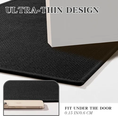 Miniatura 3 de chakme Alfombras de baño de 24 x 17 pulgadas, ultrafinas y antideslizantes, de secado rápido, absorbentes, para suelo de baño
