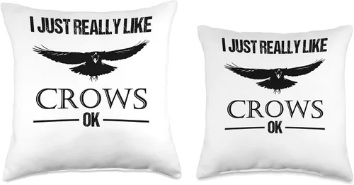 Miniatura 3 de Krähen Raben Vögel Liebhaber Bekleidung Crow Raven Lovers Saying Viking Fans Hugin and Munin - Almohada de 16 x 16 pulgadas, multicolor