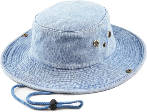 Miniatura 20 de The Hat Depot - Sombrero de safari, de algodón lavado a la piedra, de ala ancha, plegable, doble cara y sombrero de pesca 2. Algodón - Oliva