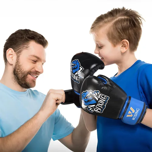 Miniatura 3 de Wesing - Guantes de boxeo para niños y niños, guantes de entrenamiento de boxeo para niños y niñas de 3 a 8 años, 4 onzas y 6 onzas, para boxeo