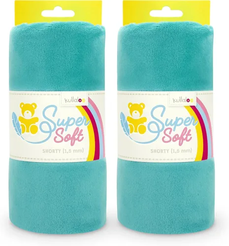 Miniatura 38 de kullaloo Tela de Felpa Tela Minky Blanca Sólida para Coser Material de Abrazo Súper Suave 39.5x29.5 pulgadas Peluches, Mantas de Bebé