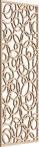 Miniatura 125 de Latrobe Paneles de pared decorativos de madera con calado, 9 3/8 pulgadas de ancho x 24 3/8 pulgadas de alto x 3/8 de alto, roble rojo rojo (Red Oak)