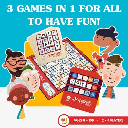 Miniatura 4 de Juegos de palabras Joy for All para personas mayores - Scrabble clásico y bingo - Fáciles de leer y agarrar - Juegos de mesa para adultos mayores