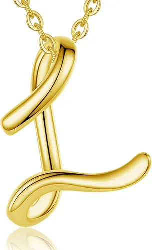 Miniatura 71 de EUDORA Collares de plata esterlina con inicial para mujer, regalos clásicos de 26 letras sin cuello para niñas, hermana, madre hija, cadena de 18