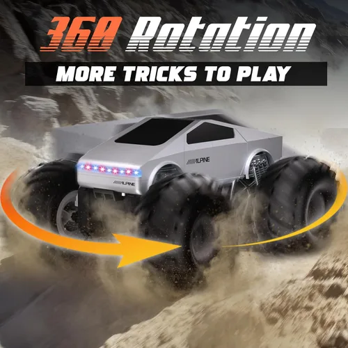 Miniatura 6 de Auto a control remoto, escala de autos RC 1:16, vehículo eléctrico todo terreno, luces LED, juguetes Monster Trucks, regalo de cumpleaños