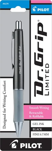 Miniatura 6 de Pilot Dr. Grip Bolígrafo de gel retráctil, limitado, metálico (Platinum Metallic Barrel)