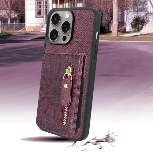 Miniatura 5 de Harryshell Funda compatible con iPhone 13 Pro Max con ranuras para tarjetas [capacidad para hasta 6 tarjetas] Función de soporte, bolsillo