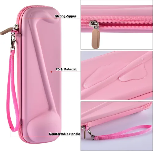 Miniatura 4 de Funda compatible con Otamatone [Edición en Inglés] Instrumento musical electrónico japonés sintetizador portátil, soporte de almacenamiento de Rosa