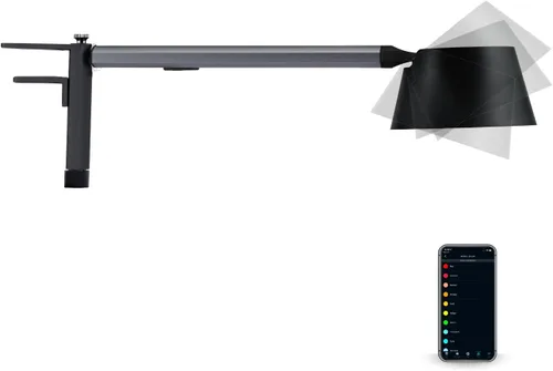 BLACK+DECKER Verve Designer - Luz inteligente de abrazadera, funciona con Alexa, se adapta a cubículos y cabeceras, modo circadiano automático, LED