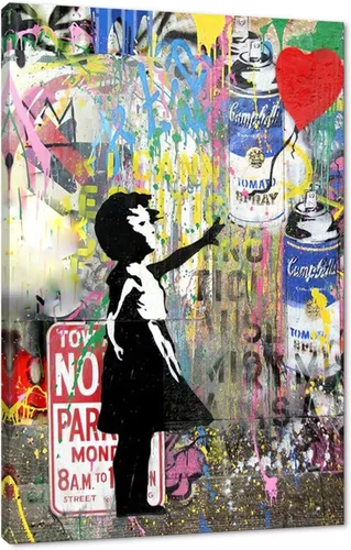 Miniatura 95 de Yatsen Bridge Arte Callejero Clásico Banksy Graffiti Arte de Pared Detrás de la Cortina Pósters Pinturas en Lienzo Imágenes de Graffiti Coloridas