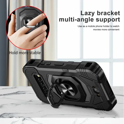 Miniatura 7 de SOGA Funda compatible con Kyocera DuraForce Pro 3 con protector de pantalla de vidrio templado [grado militar] anillo de montaje en automóvil