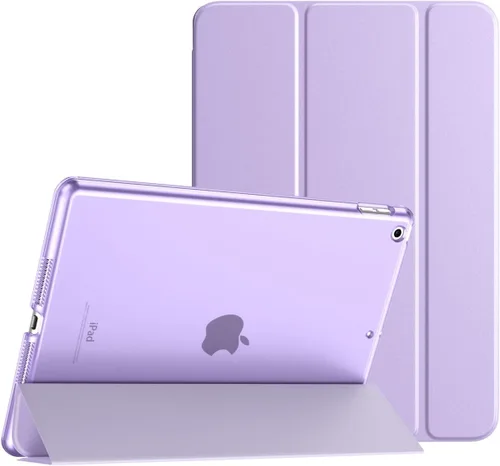 Miniatura 10 de TiMOVO Funda inteligente delgada para iPad 10.2 para iPads de 9ª/8ª/7ª generación, funda protectora translúcida de PC dura con soporte, color blanco