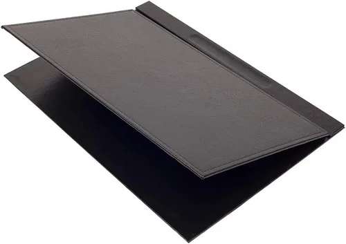 Miniatura 3 de MOOGCO Juego de escritorio de cuero, almohadilla de escritorio, soporte para papel de notas, soporte para bolígrafos, posavasos de cuero, soporte