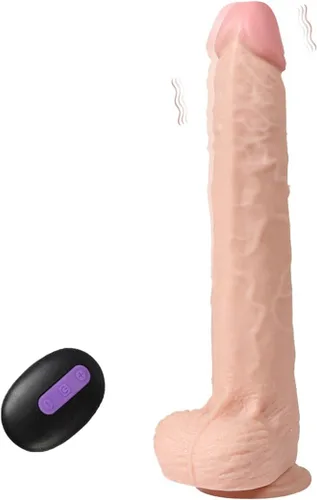 Vibrador recargable por USB de 11.6 pulgadas, vibrador realista, 20 modos, máquina vibradora grande con gran ventosa, juguete sexual para adultos