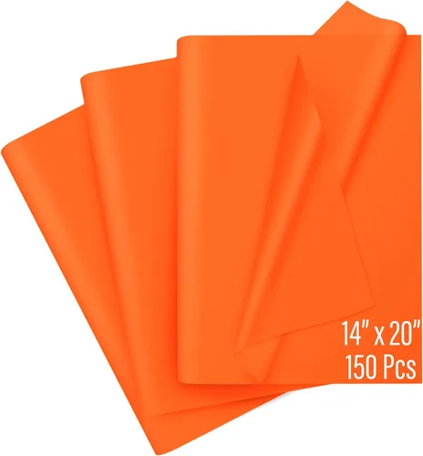 Miniatura 10 de Sanzix - 150 hojas de papel de seda kraft a granel de 14x20 pulgadas - Papel de regalo marrón para bolsas de regalo, boda, cumpleaños y Papel kraft
