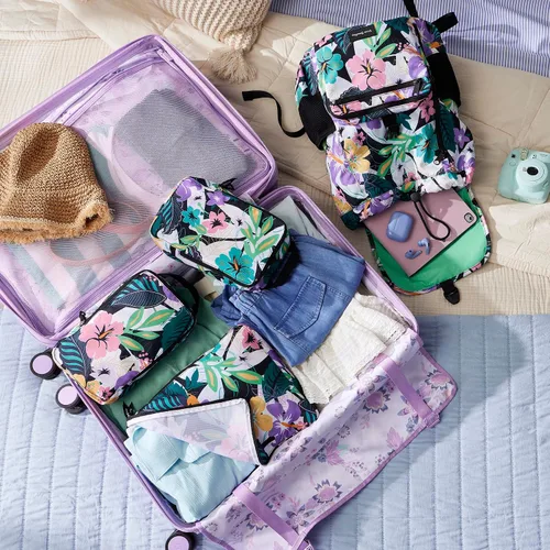Miniatura 4 de Vera Bradley Conjunto de 3 piezas de cubo de embalaje de compresión para mujer, Botánico Ditsy