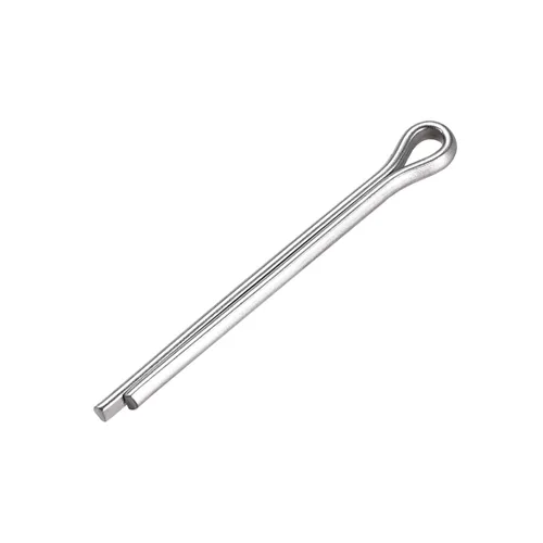 Miniatura 7 de uxcell Pasador de chaveta dividido, 0.039 in x 0.394 in, acero inoxidable 304, 2 puntas, llave de clip de sujeción en tono plateado, 30