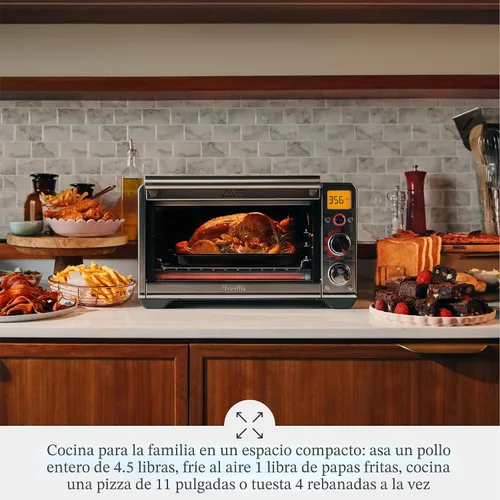 Miniatura 6 de Breville Smart Oven - Freidora de aire compacta, acero inoxidable cepillado