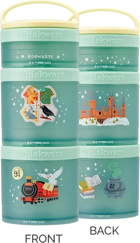 Miniatura 7 de Whiskware - Harry Potter - Recipientes apilables para aperitivos para bebés, niños y niños pequeños, 3 vasos apilables para la escuela o el viaje