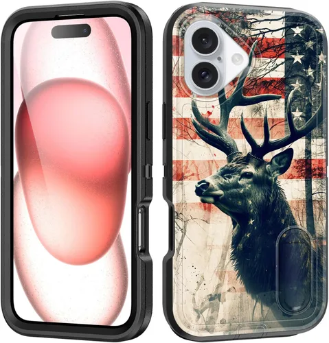 Miniatura 135 de Funda para iPhone Air con soporte integrado, a prueba de golpes, polvo y caídas, 3 capas, grado militar, funda protectora para iPhone Air de 6.5