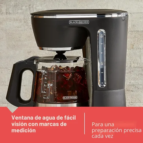 Miniatura 7 de BLACK+DECKER Split Brew - Cafetera digital de 12 tazas, CM0122, café helado o caliente, programable, toque rápido, mantiene el calor de 4 horas
