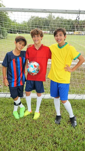 Miniatura 8 de PAIRFORMANCE Uniformes de fútbol para niños, camiseta deportiva de equipo y pantalones cortos para niños, ropa deportiva, unisex, de 4 a 14 años