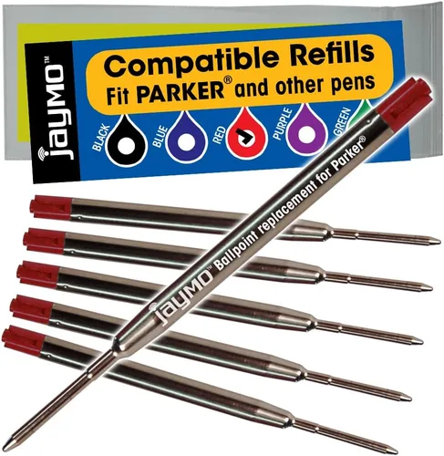 Miniatura 14 de Jaymo - Repuesto para bolígrafo Parker 1950369, mide 3.875 pulgadas de largo, repuesto para bolígrafo G2, 12, color negro Parker negro 12