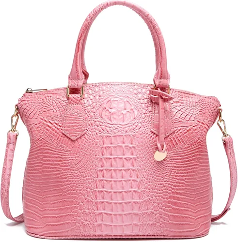 Miniatura 25 de Makcr Joacbv Bolso Satchel para Mujer Bolso Bandolera Largo Elegante Bolso Tote Asa Superior Cuero Vegano Bolsos de Mano para Damas Patrón en Relieve