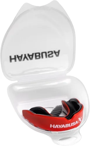 Miniatura 10 de Hayabusa Combat Sports - Protector bucal para jóvenes, niños y adultos, viene con funda, color negro/dorado, juvenil