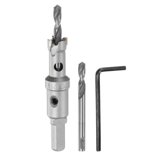 Miniatura 50 de HARFINGTON Cortador de carburo de sierra de agujero de metal de 0.472 in / 0.47 pulgadas de diámetro para acero inoxidable, metal, aleación