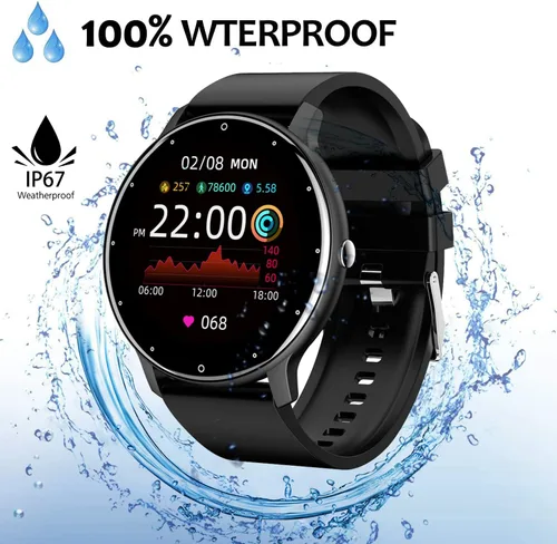 Miniatura 2 de Reloj inteligente para TCL 20 A 5G – Relojes de seguimiento de actividad física para hombres y mujeres, IP67 resistente al agua con pantalla táctil