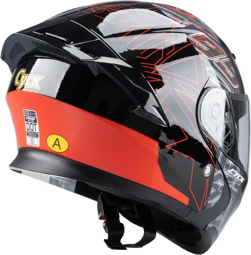 Miniatura 10 de Casco integral para hombres y mujeres adultos con protector solar ahumado Hormiga roja