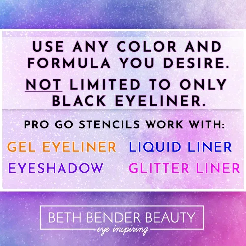 Miniatura 4 de Beth Bender Beauty Pro Go - Plantilla delineador de ojos para gatos, fabricado en Estados Unidos, libre de crueldad animal y vegano