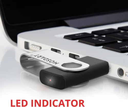 Miniatura 3 de mosDART - memoria externa USB 2.0 - capacidad pequeña - 10 unidades - 128mb indicador led, negro