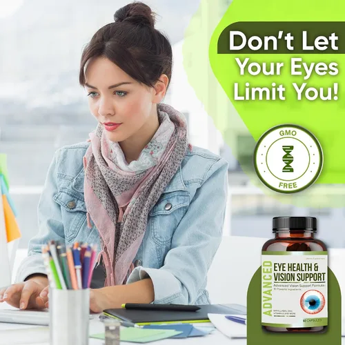 Miniatura 4 de NutraPro Apoyo a la visión: las mejores vitaminas para los ojos para una visión borrosa. Suplementos oculares para adultos con luteína para la salud