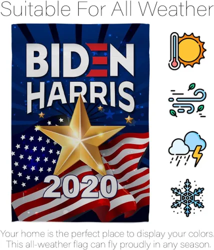 Miniatura 6 de Biden Harris Flag Bandera de decoración de casa electoral de 2020 Vote President Patriotic Demócrata Republicano Tea Party de Estados Unidos