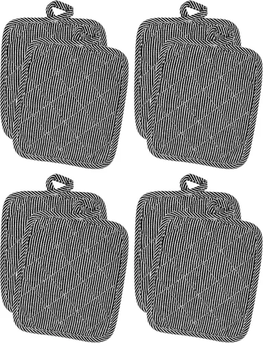 Miniatura 13 de American Linen Soportes para ollas, almohadillas calientes, almohadillas de mesa para cocina y mesa de comedor, antideslizante, resistente al calor
