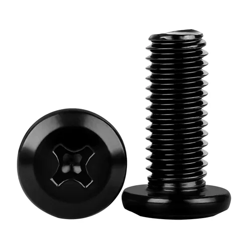 M4-0.7 x 8 mm Tornillos de cabeza plana para muebles, pernos de acero inoxidable 304 con acabado negro, rosca completa, 50 piezas