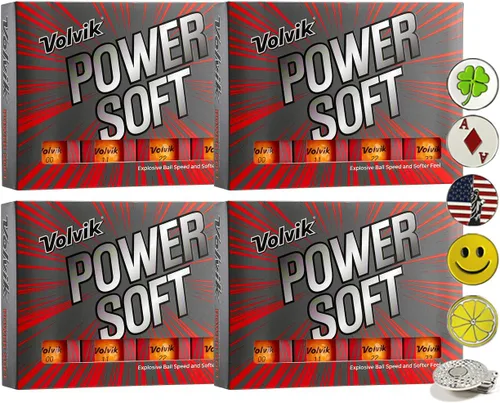 Miniatura 12 de Volvik Power Soft Explosive Ball Speed Golf Balls Set de regalo de 4 docenas
