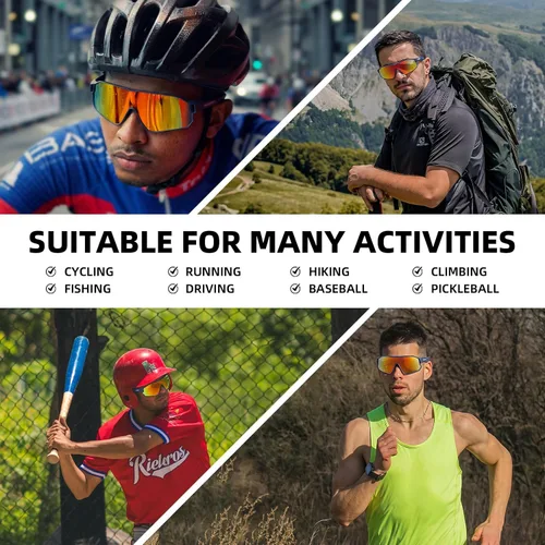 Miniatura 2 de ROCKBROS - Lentes de sol de ciclismo para mujeres y hombres, polarizados, con protección ultravioleta Blanco azul
