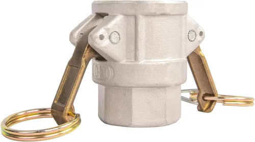 Miniatura 12 de 2 piezas de accesorios de bloqueo de leva fundida por gravedad de aluminio (parte B de 3 pulgadas) de manguera de leva y ranura, acoplador hembra