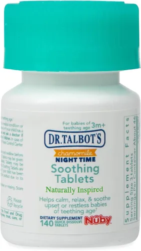 Miniatura 5 de Dr. Talbot's Tabletas calmantes de manzanilla nocturnas, de inspiración natural, disolución rápida, 140