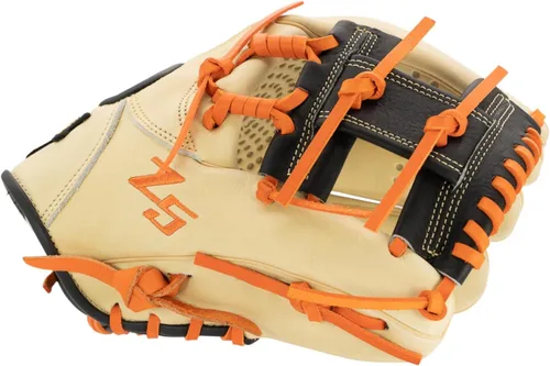 Miniatura 17 de SSK Z5 Craftsman Guante de béisbol para infield – 11.25” - 11.5” - 11.75” - 12” – Lanzamiento con mano derecha y izquierda Rojo/Verde Kelly/Blanco