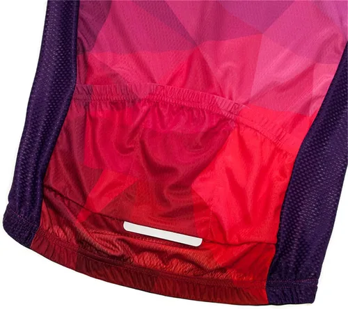 Miniatura 6 de Conjunto de ciclismo de manga corta para mujer, conjunto de camiseta de ciclismo de verano reflectante